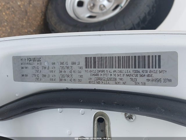 Продаж на аукціоні авто 2018 Ram 1500 Tradesman  4x2 5'7 Box, vin: 1C6RR6KG2JS285338, номер лоту: 45704459