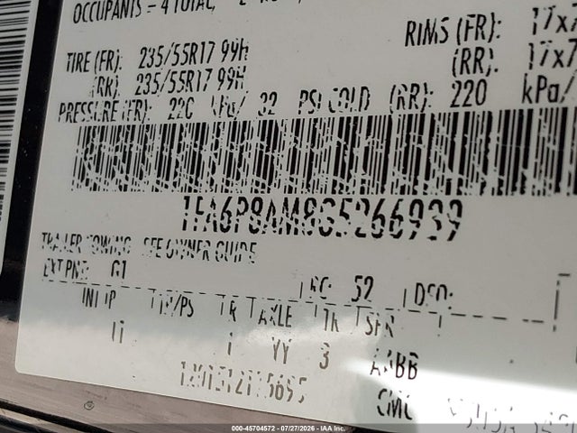 1FA6P8AM8G5266939 Ford Mustang V6