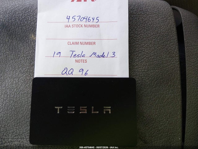 2019 Tesla Model 3 Long Range/mid Range/standard Range/standard Range Plus მანქანა იყიდება აუქციონზე, vin: 5YJ3E1EA1KF410218, აუქციონის ნომერი: 45704645