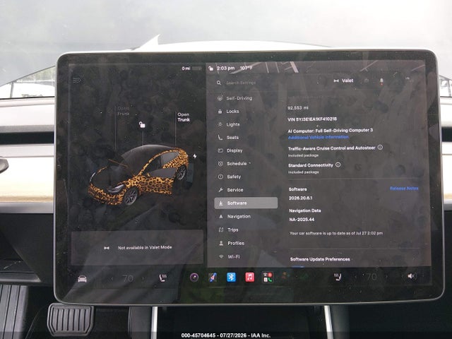 2019 Tesla Model 3 Long Range/mid Range/standard Range/standard Range Plus მანქანა იყიდება აუქციონზე, vin: 5YJ3E1EA1KF410218, აუქციონის ნომერი: 45704645
