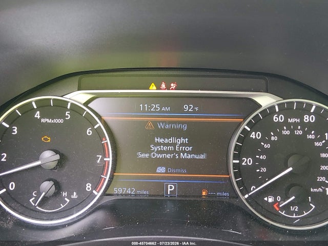 45704662 :رقم المزاد ، 1N4BL4CV7RN310344 vin ، 2024 Nissan Altima Sr Fwd مزاد بيع