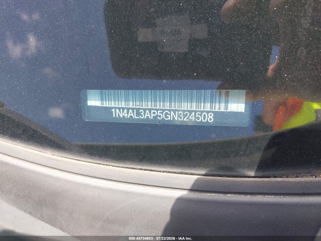 Продаж на аукціоні авто 2016 Nissan Altima 2.5/2.5 S/2.5 Sl/2.5 Sr/2.5 Sv, vin: 1N4AL3AP5GN324508, номер лоту: 45704903