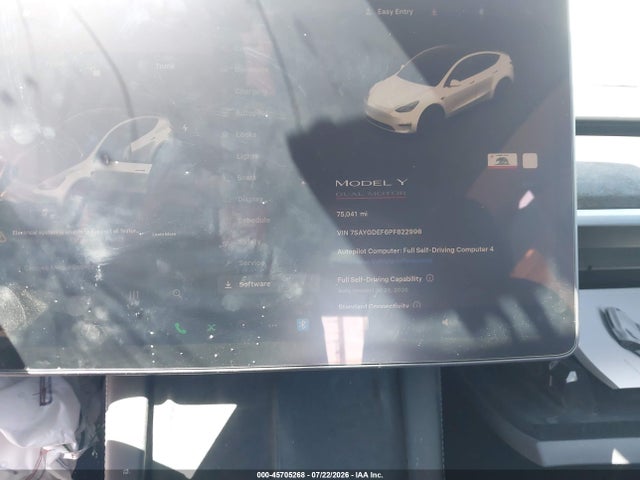 Продажа на аукционе авто 2023 Tesla Model Y Performance Dual Motor All-wheel Drive, vin: 7SAYGDEF6PF822996, номер лота: 45705268