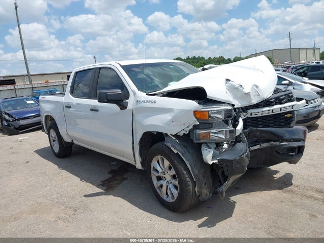 45705301 :رقم المزاد ، 3GCPYAEH1MG455100 vin ، 2021 Chevrolet Silverado 1500 4wd  Short Bed Wt مزاد بيع
