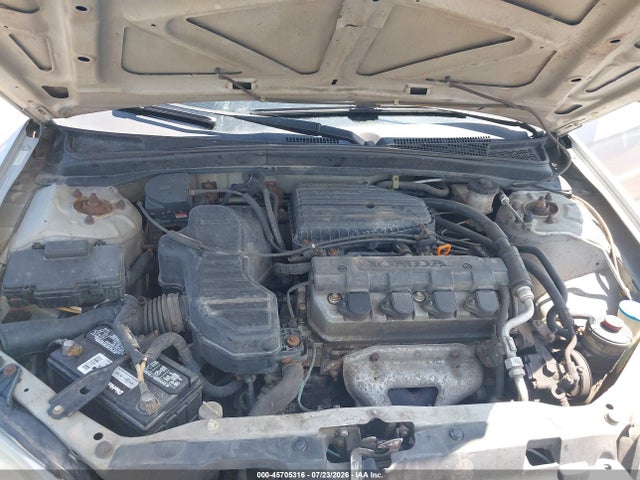 45705316 :رقم المزاد ، 1HGES16563L022467 vin ، 2003 Honda Civic Lx مزاد بيع