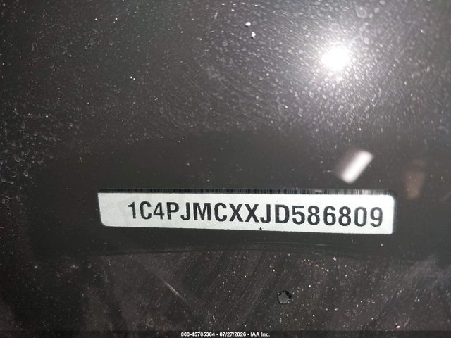 2018 Jeep Cherokee Latitude Tech Connect 4x4 მანქანა იყიდება აუქციონზე, vin: 1C4PJMCXXJD586809, აუქციონის ნომერი: 45705364