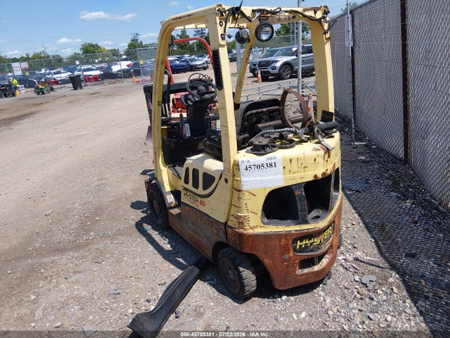 2008 Hyster Forklift S40ft მანქანა იყიდება აუქციონზე, vin: F187V13700F, აუქციონის ნომერი: 45705381