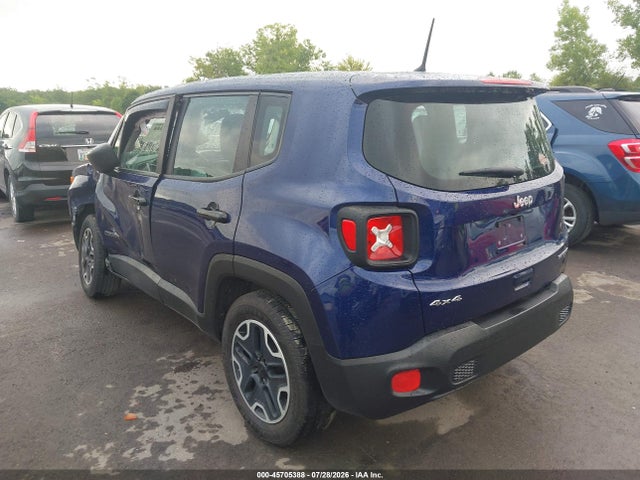 2018 Jeep Renegade Sport 4x4 მანქანა იყიდება აუქციონზე, vin: ZACCJBAB7JPJ50850, აუქციონის ნომერი: 45705388