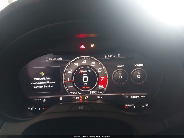 45705442 :رقم المزاد ، WUABWGFF9LA901817 vin ، 2020 Audi Rs 3 Tfsi Quattro S Tronic مزاد بيع