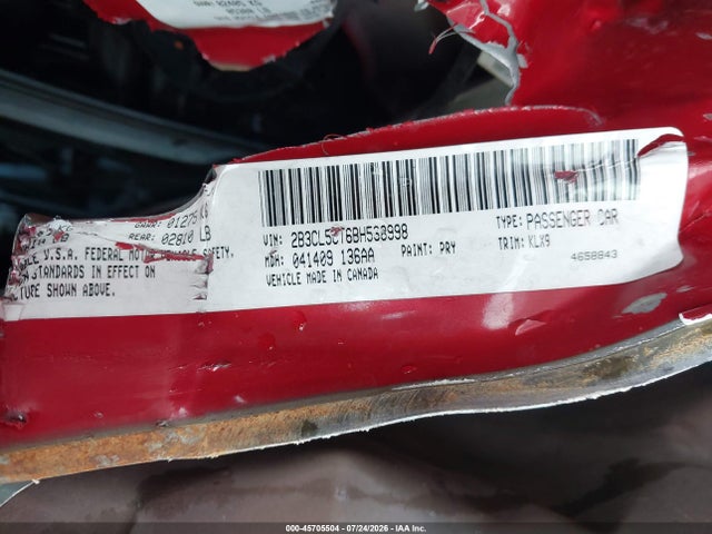 Продаж на аукціоні авто 2011 Dodge Charger R/t, vin: 2B3CL5CT6BH538998, номер лоту: 45705504