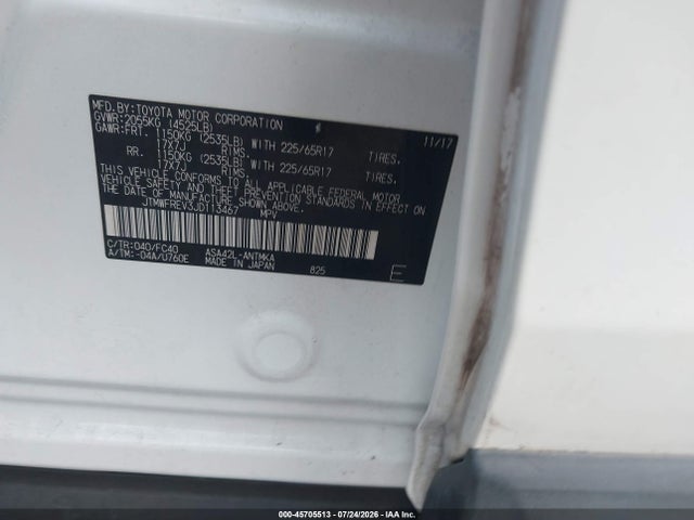 Aukcja sprzedaży 2018 Toyota Rav4 Xle, vin: JTMWFREV3JD113467, numer aukcji: 45705513