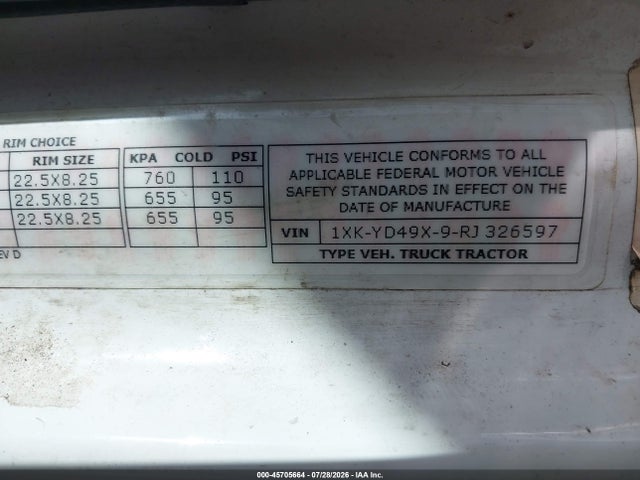 Kenworth T680 2024 1XKYD49X9RJ326597 Image 9