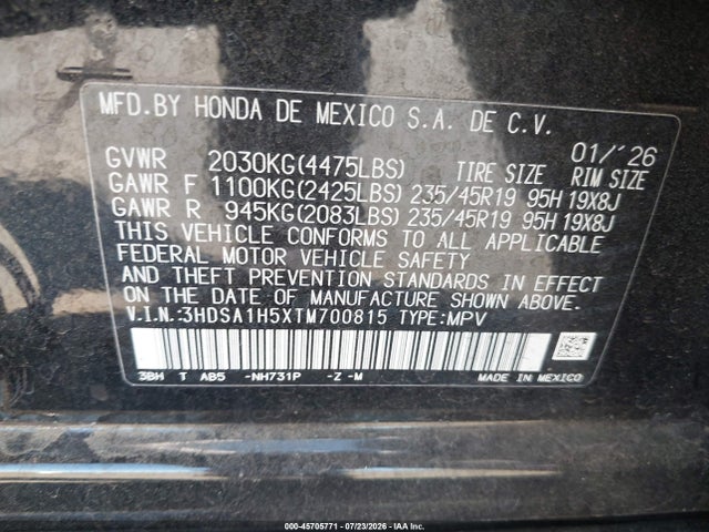 Acura Adx A-spec 2026 3HDSA1H5XTM700815 Image 9