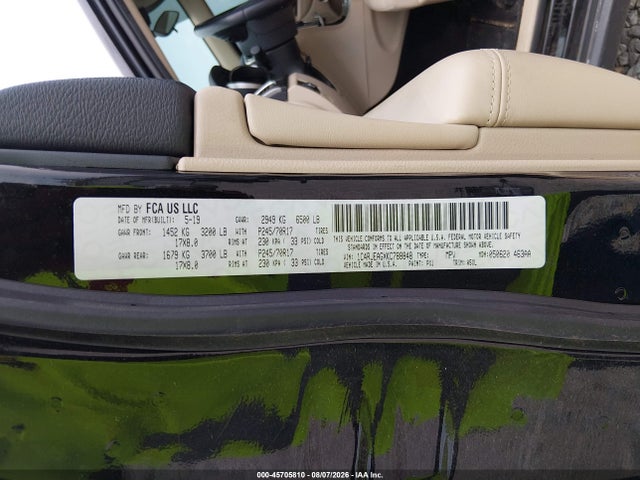 1C4RJEAGXKC788848 Jeep Grand Cherokee Laredo E 4x2