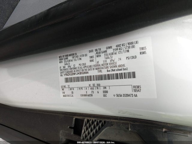 1FBZX2ZM1JKB52884 Ford Transit-350 Xl
