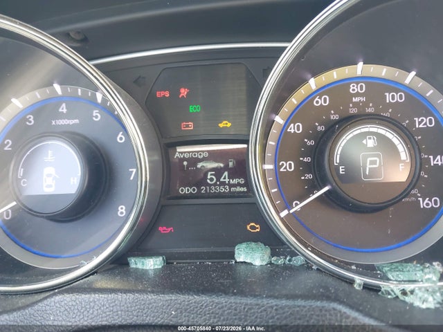 45705840 :رقم المزاد ، 5NPEC4AC7CH319416 vin ، 2012 Hyundai Sonata Limited مزاد بيع