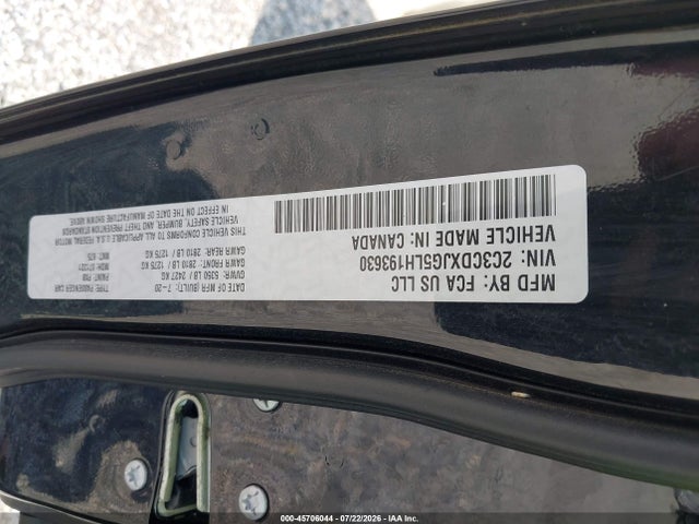 Продаж на аукціоні авто 2020 Dodge Charger Sxt Awd, vin: 2C3CDXJG5LH193630, номер лоту: 45706044