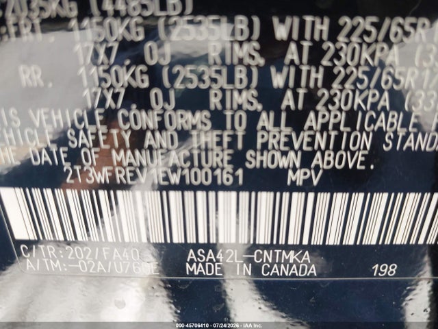 Toyota Rav4 Xle 2014 2T3WFREV1EW100161 Image 9