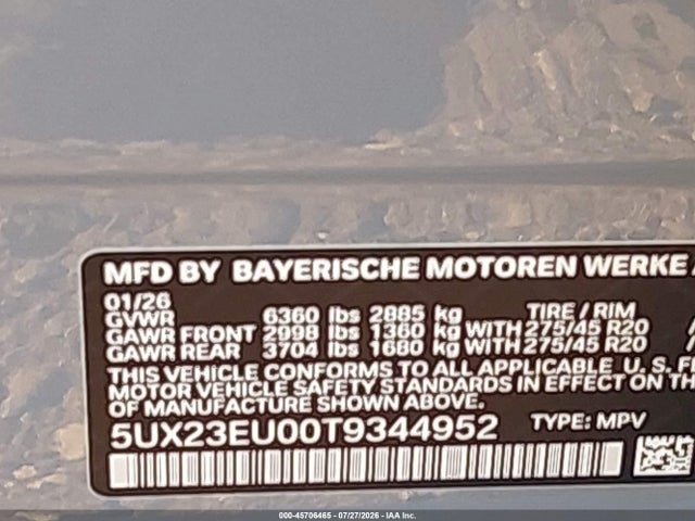 5UX23EU00T9344952 BMW X5 Xdrive40i