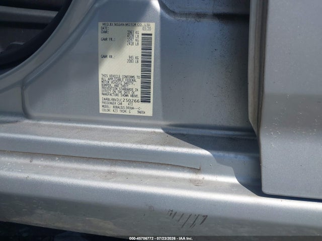Продажа на аукционе авто 2020 Nissan Altima S Fwd, vin: 1N4BL4BV2LC250266, номер лота: 45706772