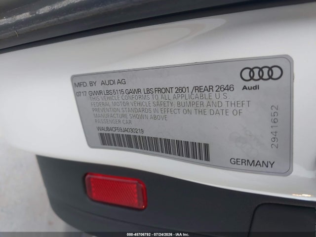 Продаж на аукціоні авто 2018 Audi S5 3.0t Premium Plus, vin: WAUB4CF59JA030219, номер лоту: 45706792