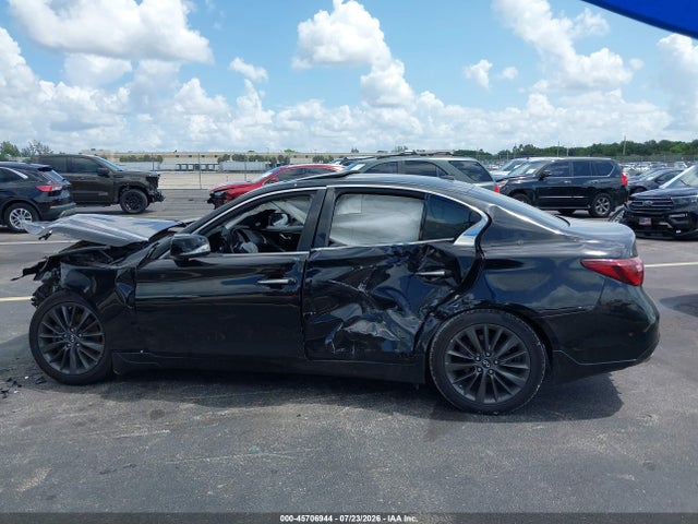 45706944 :رقم المزاد ، JN1EV7ARXJM430564 vin ، 2018 Infiniti Q50 3.0t Luxe مزاد بيع