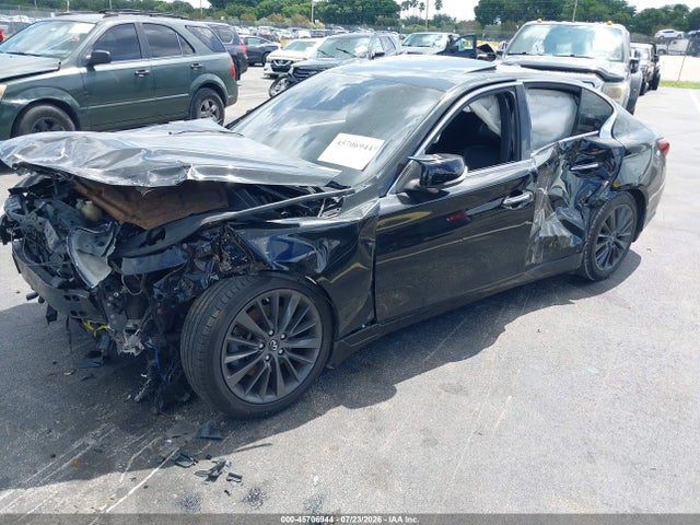 45706944 :رقم المزاد ، JN1EV7ARXJM430564 vin ، 2018 Infiniti Q50 3.0t Luxe مزاد بيع