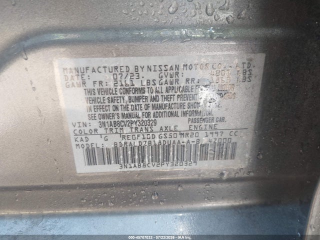 Nissan Sentra Sv Xtronic Cvt 2023 3N1AB8CV2PY320329 Image 9