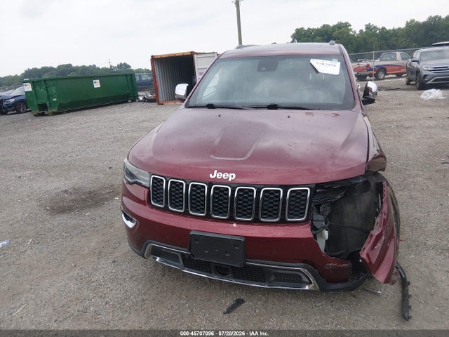 45707096 :رقم المزاد ، 1C4RJFBG8KC636636 vin ، 2019 Jeep Grand Cherokee Limited 4x4 مزاد بيع