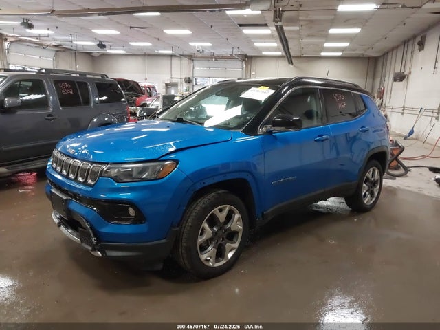 Продаж на аукціоні авто 2022 Jeep Compass Limited 4x4, vin: 3C4NJDCB0NT123458, номер лоту: 45707167