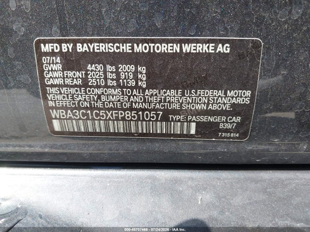 WBA3C1C5XFP851057 BMW 328I