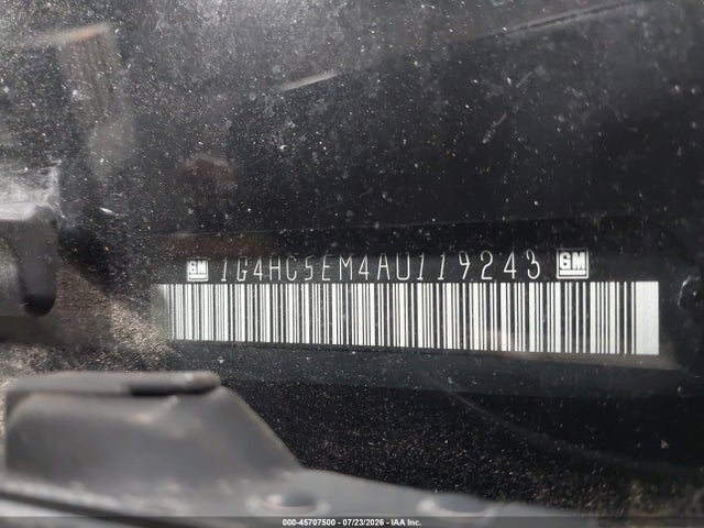 2010 Buick Lucerne Cxl მანქანა იყიდება აუქციონზე, vin: 1G4HC5EM4AU119243, აუქციონის ნომერი: 45707500