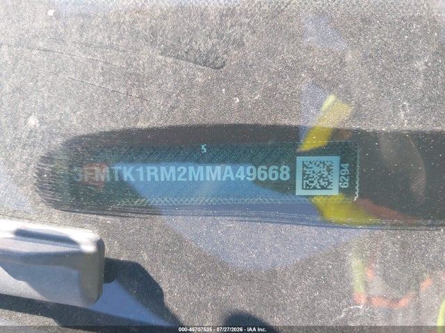 Продаж на аукціоні авто 2021 Ford Mustang Mach-e Select, vin: 3FMTK1RM2MMA49668, номер лоту: 45707535