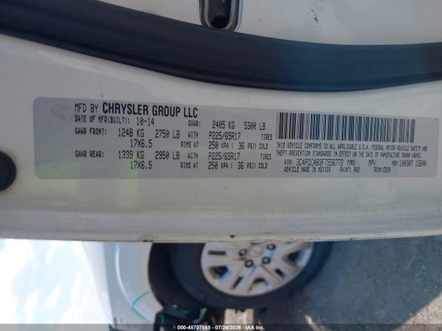 Aukcja sprzedaży 2015 Dodge Journey Se, vin: 3C4PDCAB3FT556772, numer aukcji: 45707585