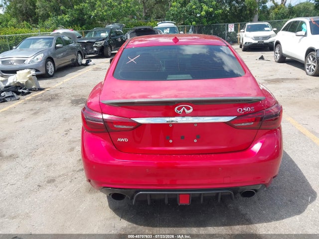 Aukcja sprzedaży 2018 Infiniti Q50 3.0t Red Sport 400, vin: JN1FV7AR9JM481588, numer aukcji: 45707633