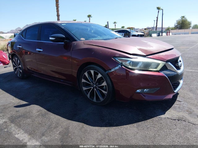 2016 Nissan Maxima 3.5 Platinum/3.5 S/3.5 Sl/3.5 Sr/3.5 Sv მანქანა იყიდება აუქციონზე, vin: 1N4AA6AP6GC425687, აუქციონის ნომერი: 45707734