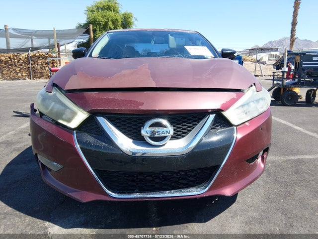 2016 Nissan Maxima 3.5 Platinum/3.5 S/3.5 Sl/3.5 Sr/3.5 Sv მანქანა იყიდება აუქციონზე, vin: 1N4AA6AP6GC425687, აუქციონის ნომერი: 45707734