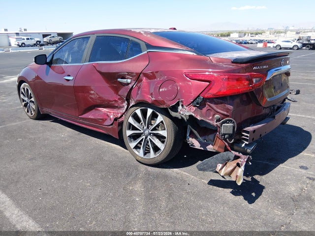 2016 Nissan Maxima 3.5 Platinum/3.5 S/3.5 Sl/3.5 Sr/3.5 Sv მანქანა იყიდება აუქციონზე, vin: 1N4AA6AP6GC425687, აუქციონის ნომერი: 45707734
