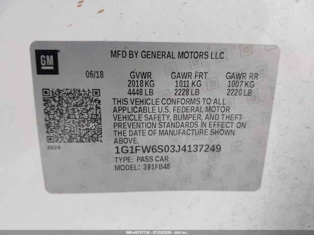 Chevrolet BOLT EV LT 2018 1G1FW6S03J4137249 Image 9