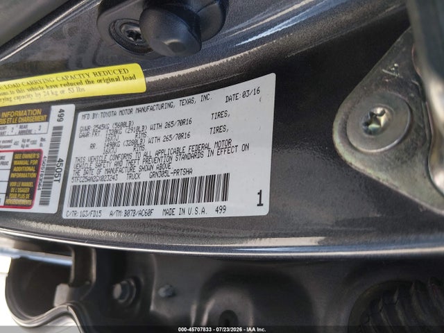 5TFCZ5AN2GX023243 Toyota Tacoma Trd Off Road