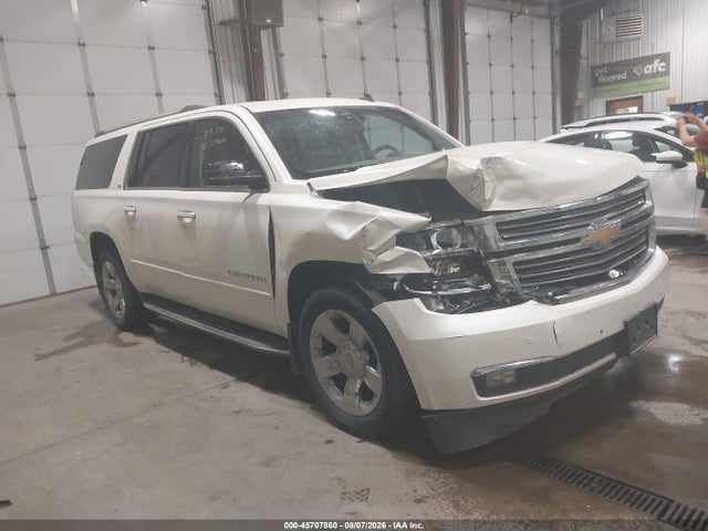 45707860 :رقم المزاد ، 1GNSKKKC8FR271132 vin ، 2015 Chevrolet Suburban Ltz مزاد بيع