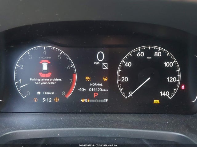 45707934 :رقم المزاد ، 5FNYG1H64SB042642 vin ، 2025 Honda Pilot Trailsport مزاد بيع