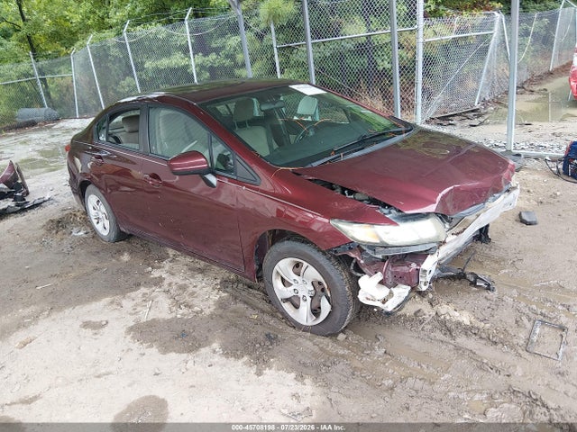 45708198 :رقم المزاد ، 19XFB2F50FE023233 vin ، 2015 Honda Civic Lx مزاد بيع