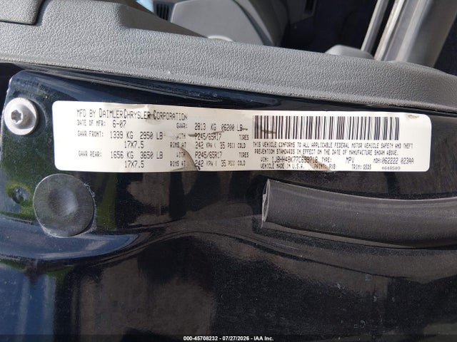 Продажа на аукционе авто 2007 Jeep Commander Sport, vin: 1J8HH48K77C699718, номер лота: 45708232