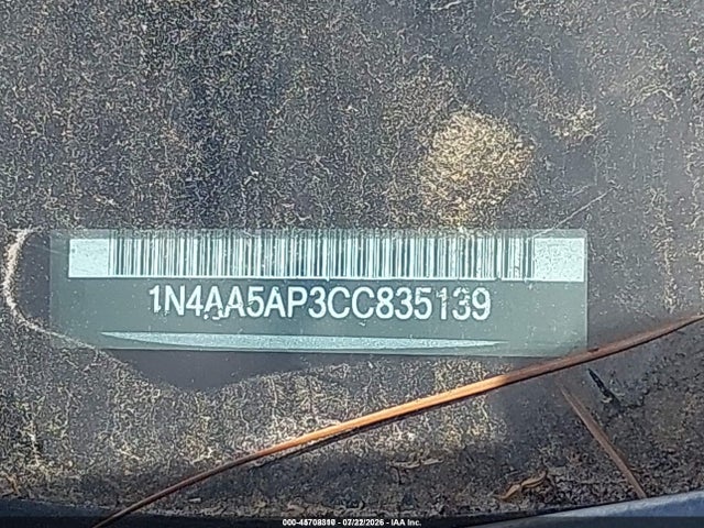 Aukcja sprzedaży 2012 Nissan Maxima 3.5 Sv, vin: 1N4AA5AP3CC835139, numer aukcji: 45708310