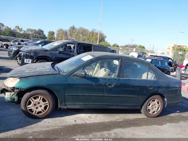 Aukcja sprzedaży 2001 Honda Civic Lx, vin: 2HGES16501H613954, numer aukcji: 45708331