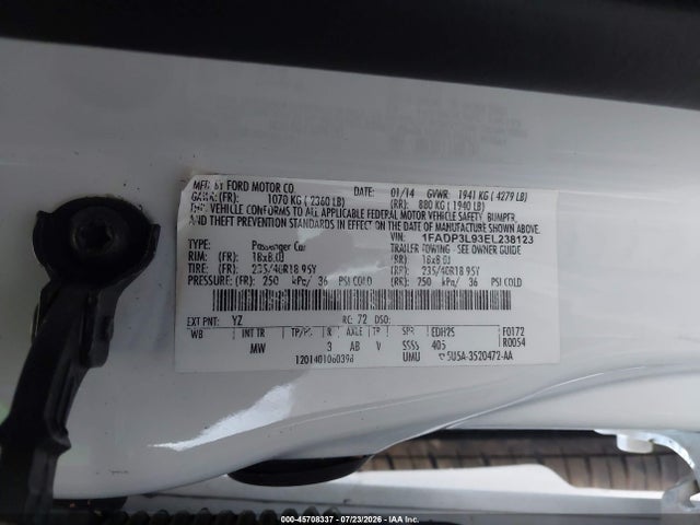 Ford FOCUS ST 2014 1FADP3L93EL238123 Image 9