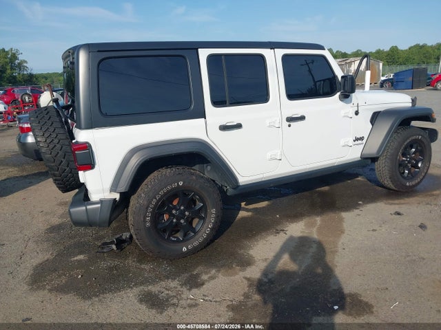 Продажа на аукционе авто 2021 Jeep Wrangler Unlimited Willys 4x4, vin: 1C4HJXDN6MW521922, номер лота: 45708584