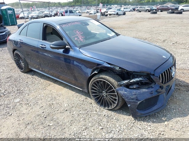 45708781 :رقم المزاد ، 55SWF4KB3HU179189 vin ، 2017 Mercedes-benz C 300 4matic/luxury 4matic/sport 4matic مزاد بيع