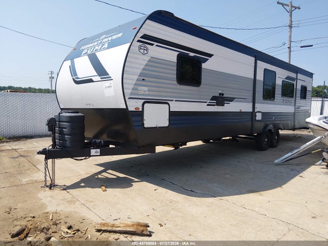 45708884 :رقم المزاد ، 5ZT2PUZB4S4022531 vin ، 2025 Forest River Palomino Puma 337bh Travel Trailer مزاد بيع